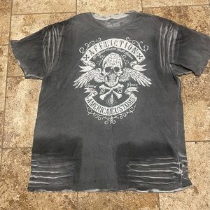 Mens affliction t-shirt 2xl vintage style